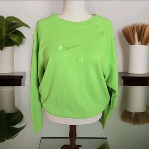 Nike Womens Sportswear Pullover Fleece Sweater  Bright 💚 Green Large